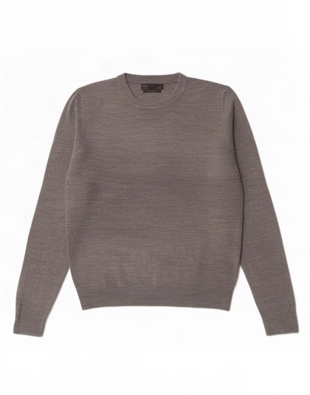 Мужской джемпер с вырезом лодочкой Marks & Spencer, средний серый акрил