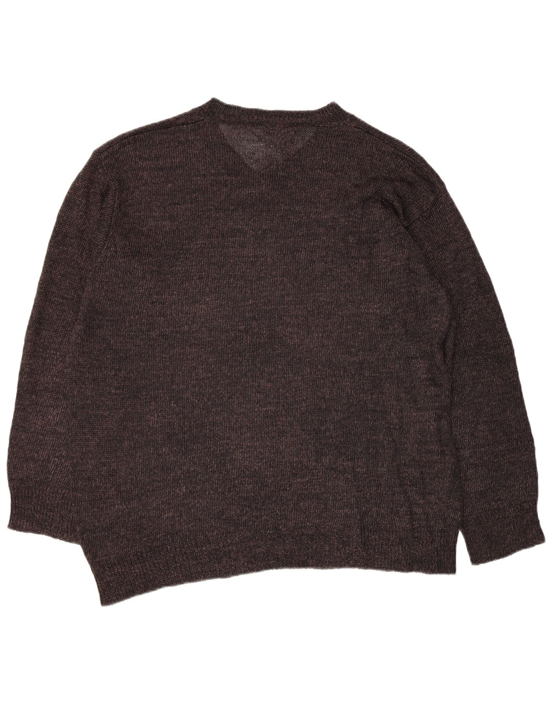 Dolce & Gabbana Женский джемпер с v-образным вырезом IT 48 XL Коричневый вискоза