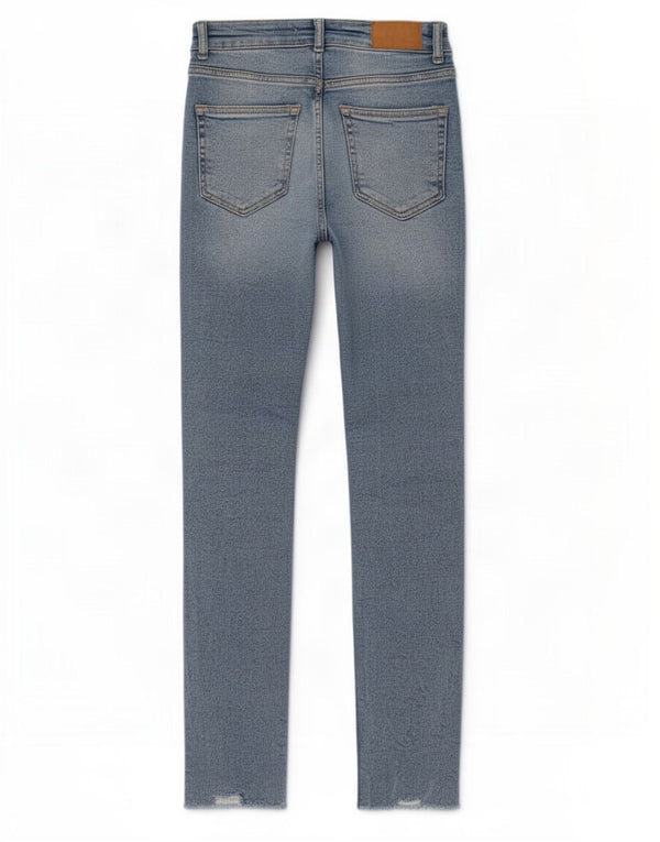 Женские потертые джинсы скинни Zara EU 36 XS W26 L27 синие