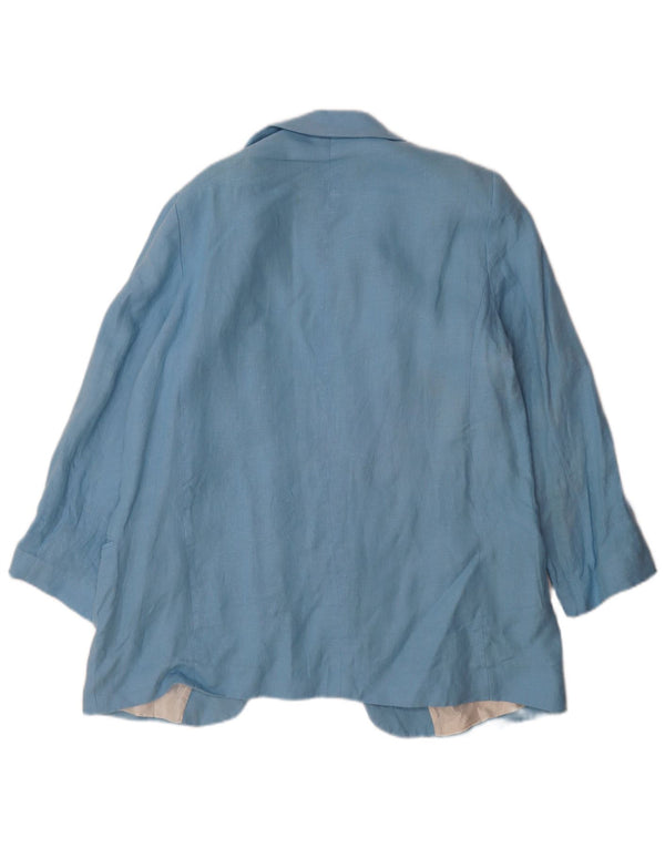 Женский открытый пиджак Zara UK 18 XL синий