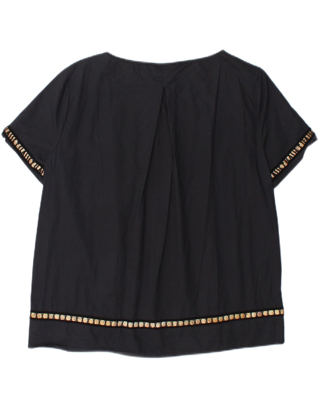 ALVIERO MARTINI Womens Blouse Top IT 50 XL Black Cotton Vintage ALVIERO MARTINI and Second-Hand ALVIERO MARTINI from Messina Hembry 