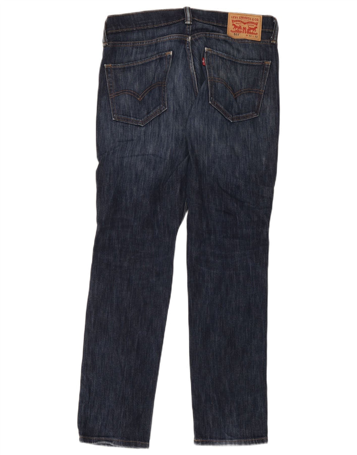 Мужские джинсы Levi's 511 Slim W32 L32 Темно-синие, хлопок