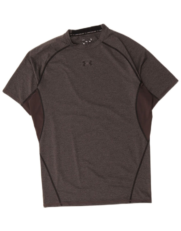 Under Armour Mens T-Shirt Top Medium Grey Colourblock