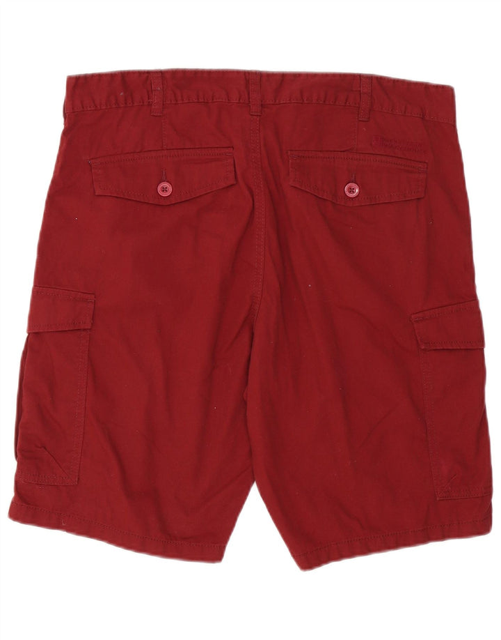 MOUNTAIN WAREHOUSE Мужские шорты-карго W34, большие бордовые, хлопок
