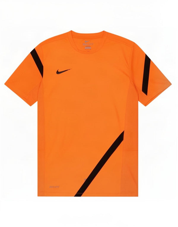 Мужская футболка Nike Dri Fit с графическим рисунком, маленький оранжевый полиэстер с цветными блоками