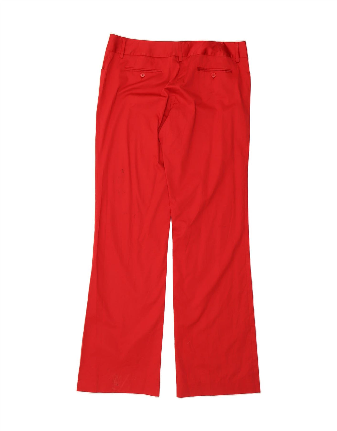 MASSIMO DUTTI Womens Bootcut Casual Trousers W36 L34 Red Cotton Vintage Massimo Dutti and Second-Hand Massimo Dutti from Messina Hembry 