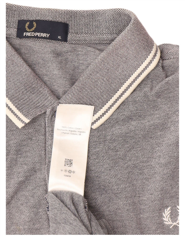 Мужская рубашка-поло Fred Perry XL, серый хлопок