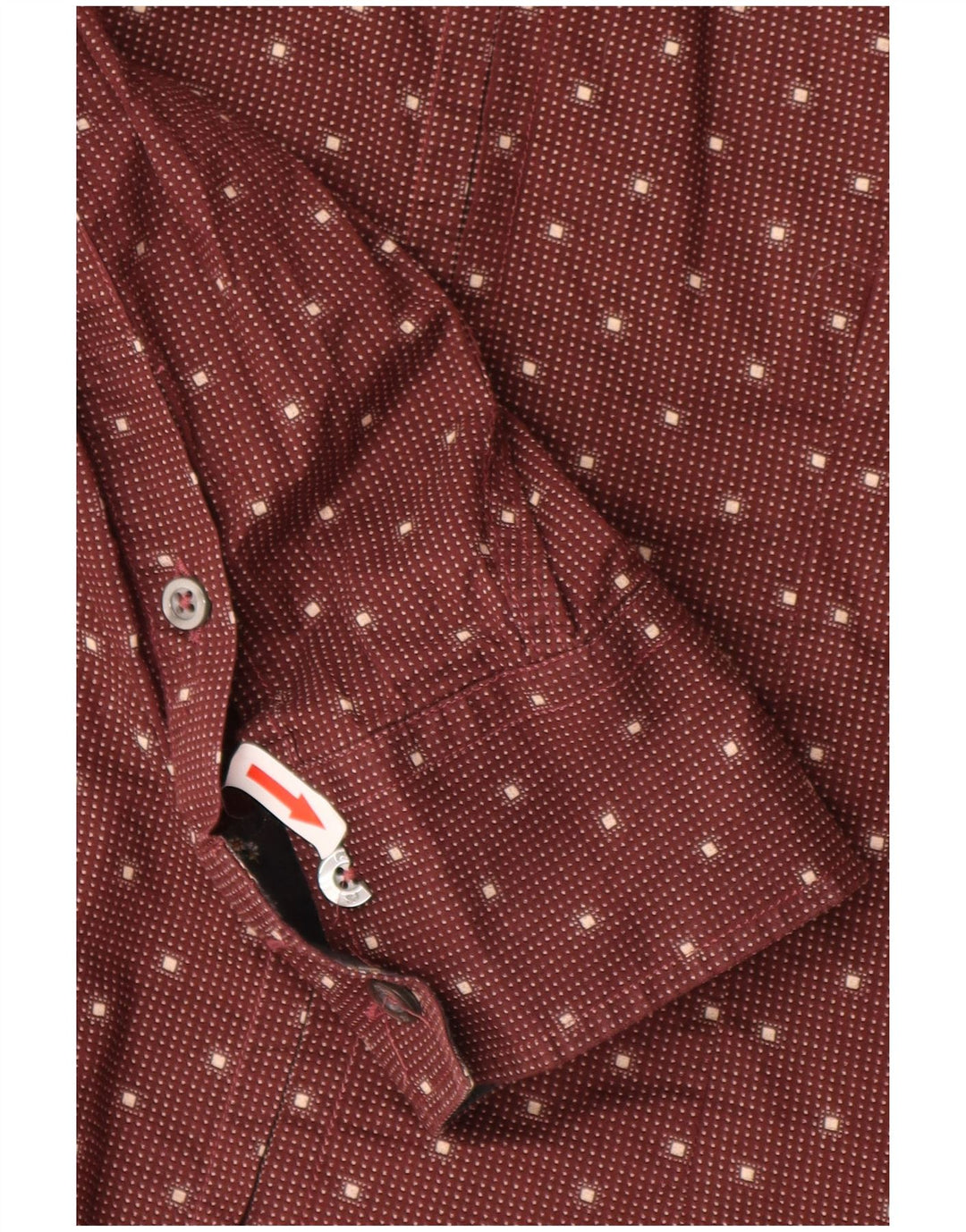 PAUL SMITH Мужская рубашка среднего размера в красную пятнистую клетку