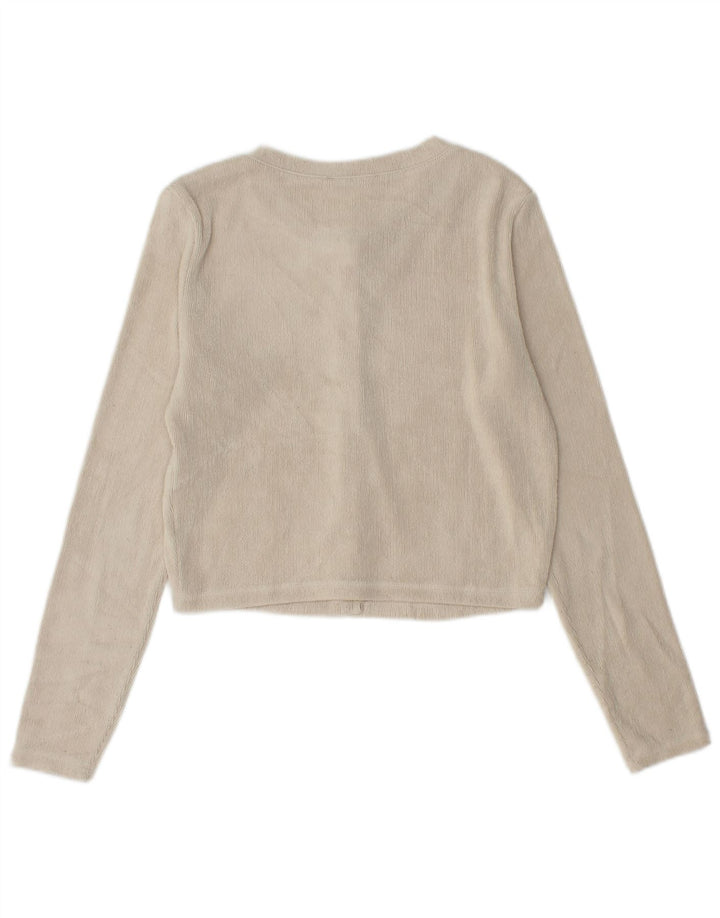 Женский укороченный кардиган Zara UK 12, средний бежевый