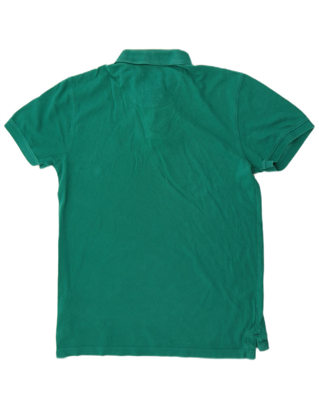Crew Clothing Мужская рубашка поло среднего зеленого цвета из хлопка