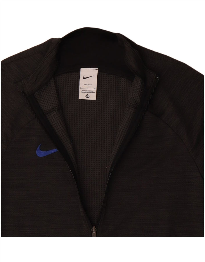 Мужской спортивный костюм NIKE Dri Fit, верхняя куртка, маленький серый полиэстер с крапинками
