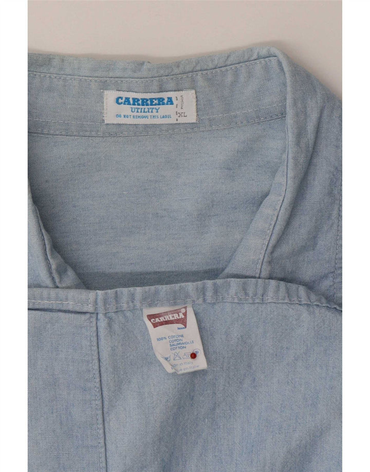 Мужская рубашка Carrera XL, синяя, хлопок