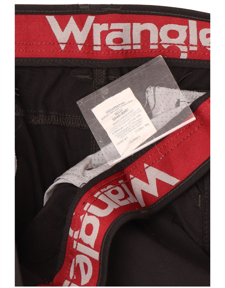 WRANGLER Женские прямые брюки карго W42 L30, черный нейлон