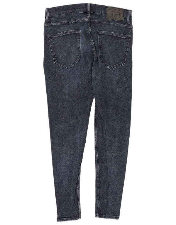 Мужские джинсы скинни Zara EU 42, большие W32 L29, темно-синий, хлопок