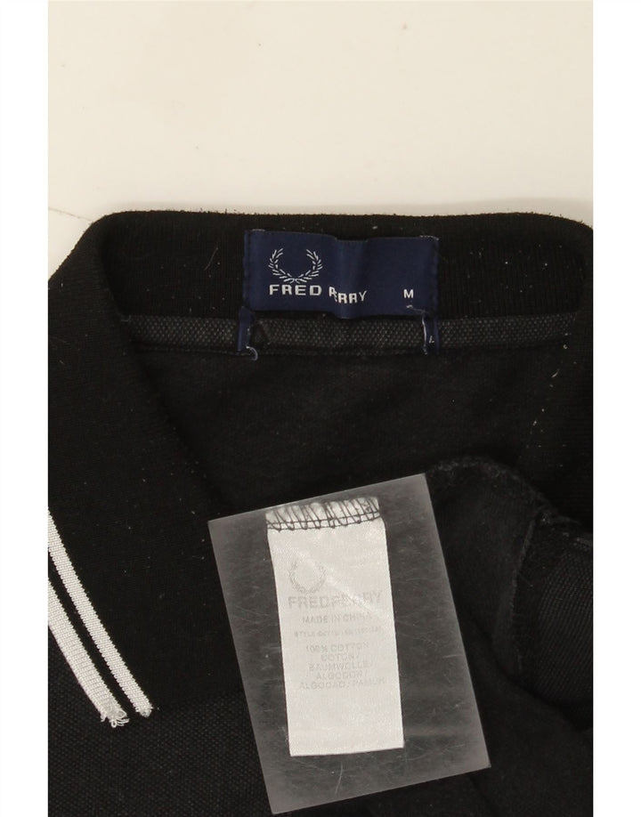 Мужская рубашка поло Fred Perry, средний черный хлопок