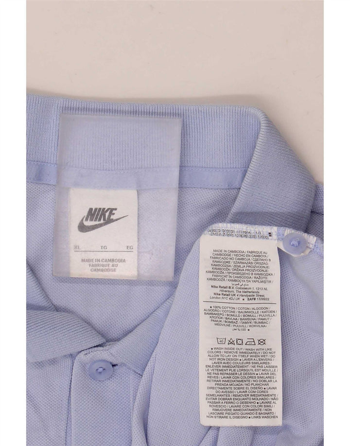 Мужская рубашка-поло Nike XL, синяя, хлопок