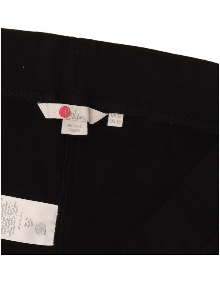 Женские леггинсы Marks & Spencer UK 22 3XL Черные вискоза