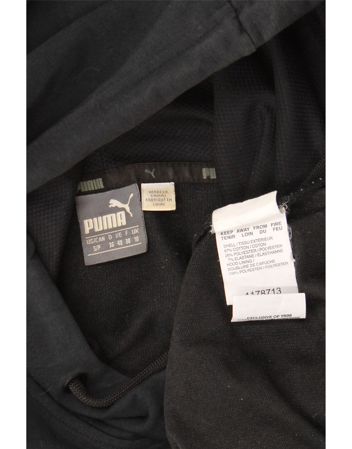 Женский джемпер с капюшоном PUMA UK 10, маленький, черный, хлопок