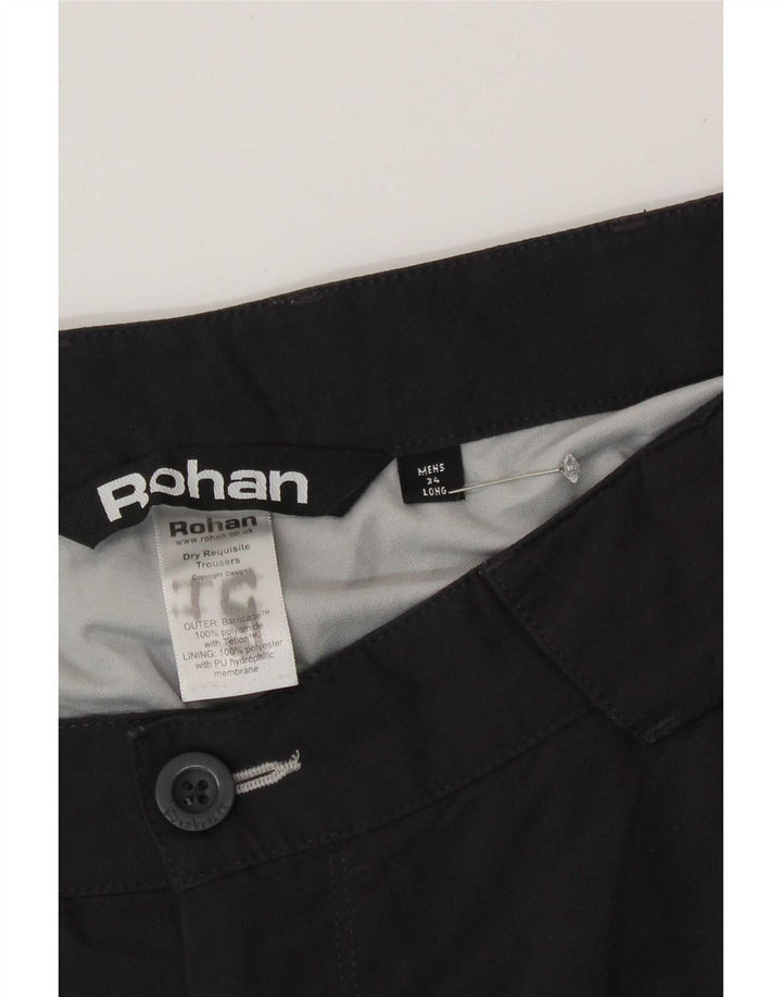 Мужские походные брюки Rohan W34 L32 темно-синие из полиамида