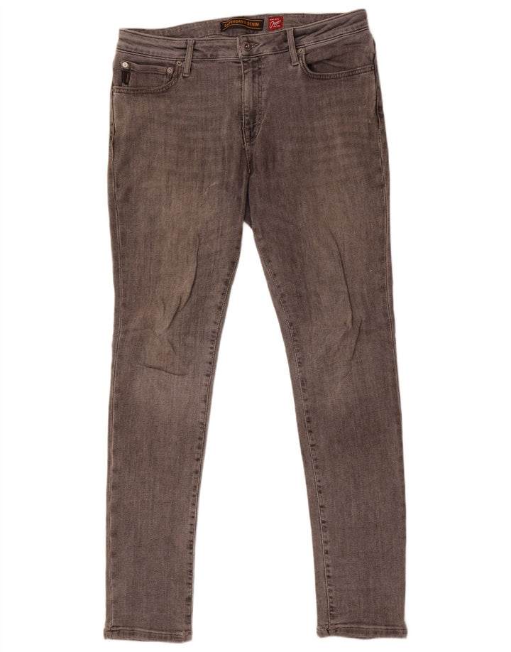 Мужские джинсы скинни Superdry W36 L34 Серый хлопок