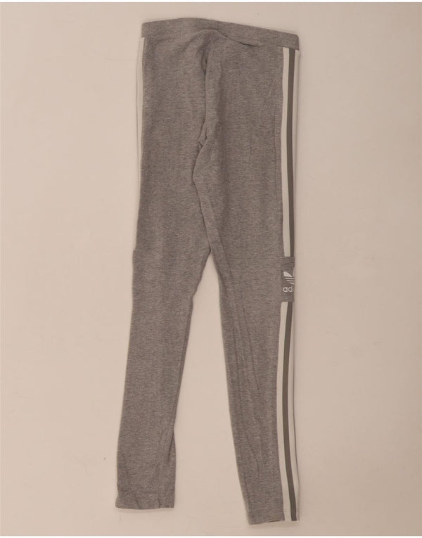 Женские леггинсы Adidas с рисунком UK 6 XS, серый хлопок с крапинками