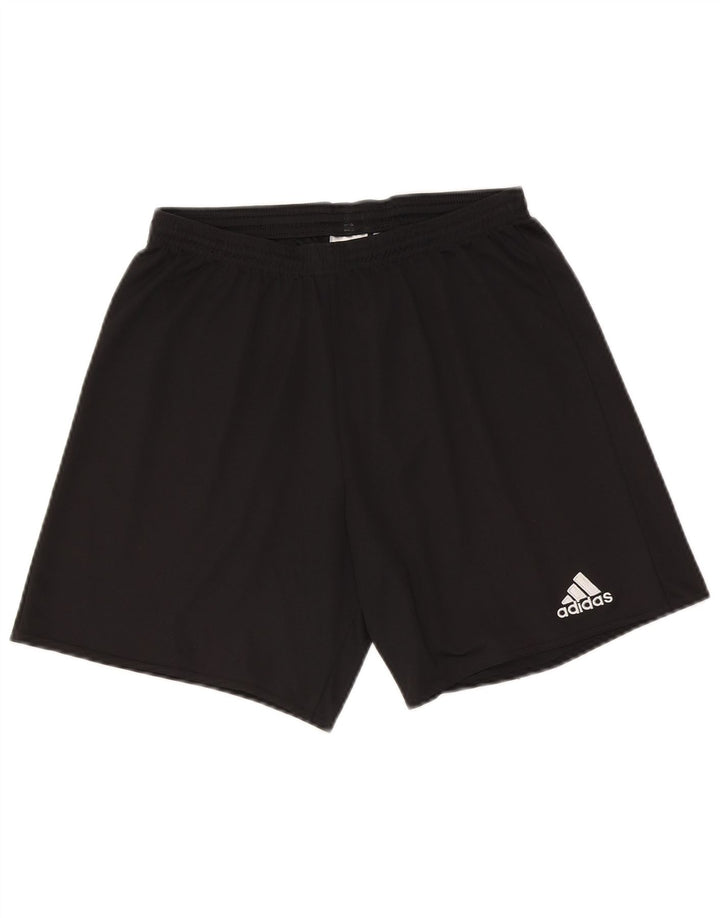 Мужские спортивные шорты Adidas Climalite, средний черный полиэстер