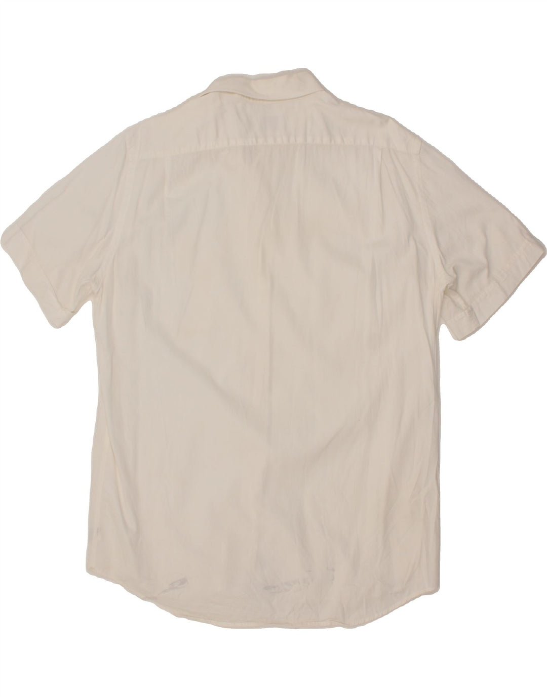 LACOSTE Mens Short Sleeve Shirt Size 43 Large White Cotton Vintage Lacoste and Second-Hand Lacoste from Messina Hembry 