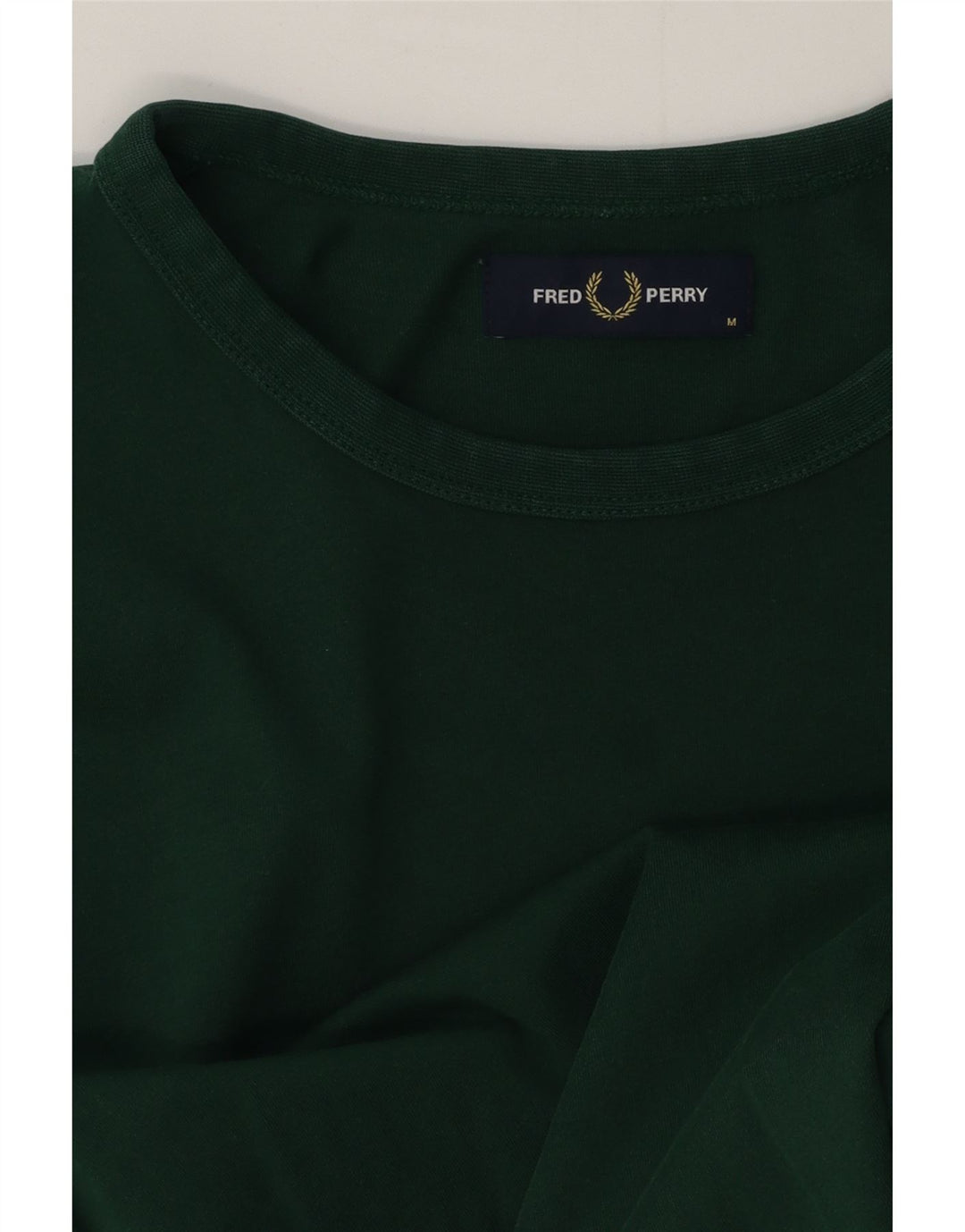 Мужская футболка Fred Perry Top среднего зеленого цвета