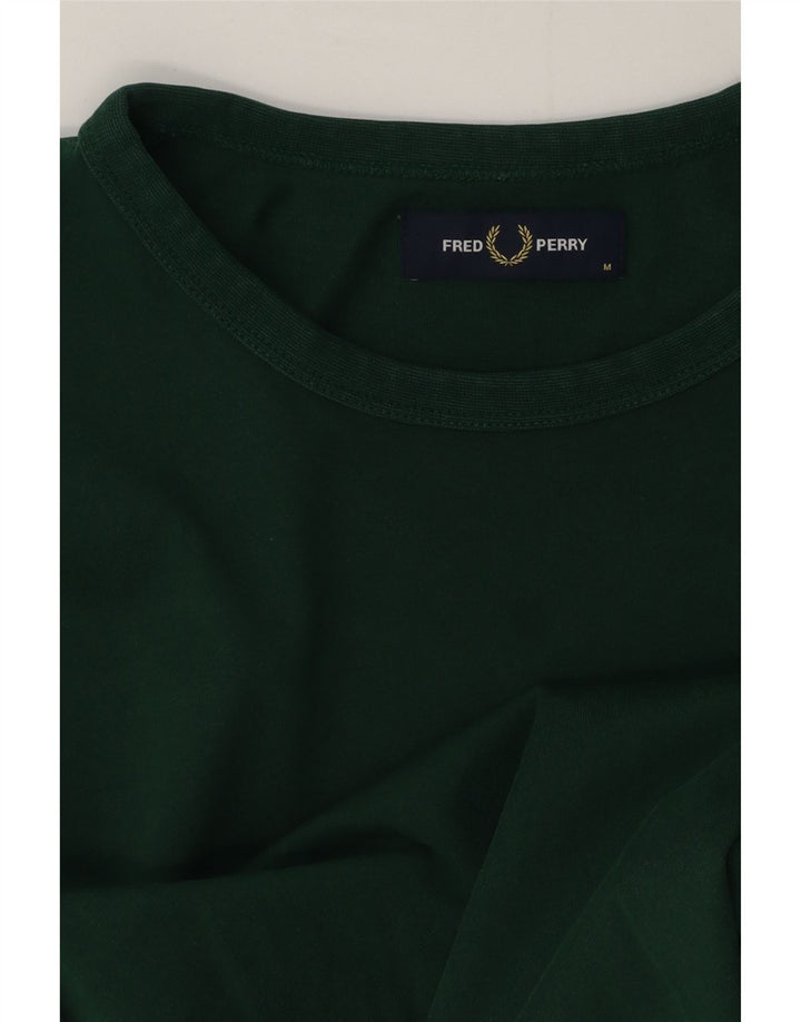 Мужская футболка Fred Perry Top среднего зеленого цвета