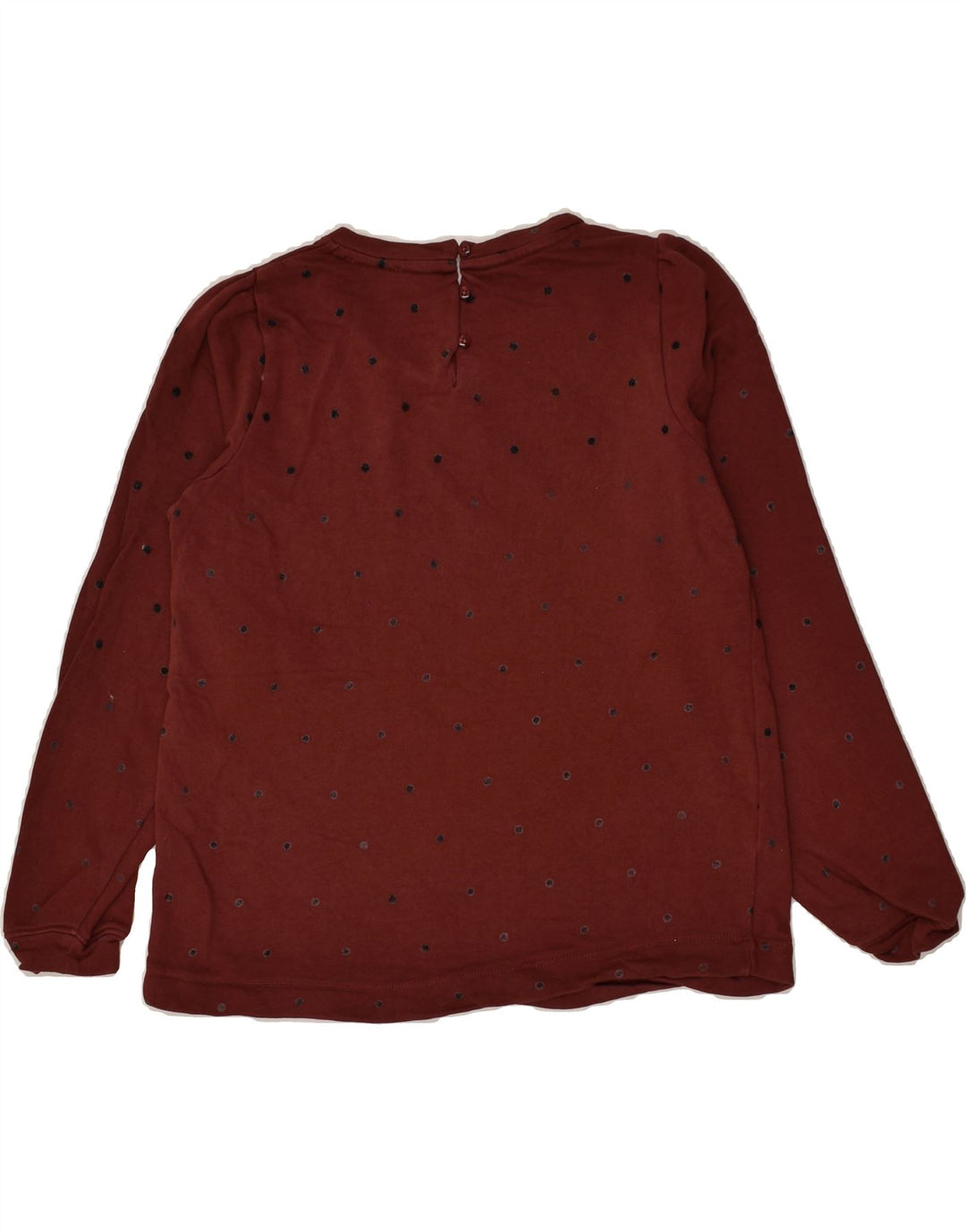 FAT FACE Womens Sweatshirt Jumper UK 10 Small  Burgundy Striped Cotton | Vintage Fat Face | Thrift | Second-Hand Fat Face | Used Clothing | Messina Hembry 
