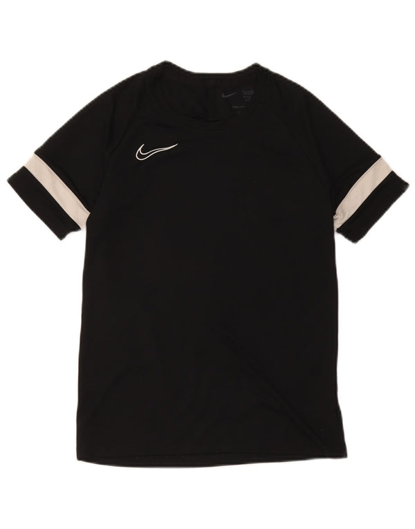 Футболка Nike Dri Fit для мальчиков, 12–13 лет, большой черный полиэстер с цветными блоками
