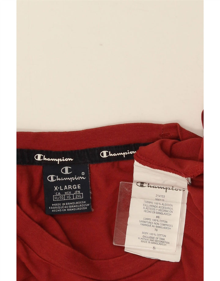 CHAMPION Мужская футболка Top XL Красный Хлопок