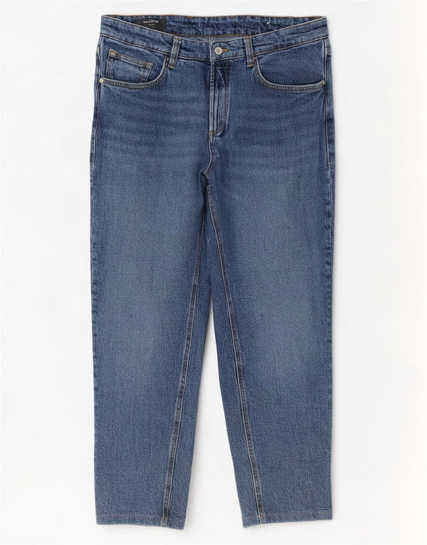 Мужские зауженные джинсы Massimo Dutti EU 44, большие W34 L29, синий хлопок