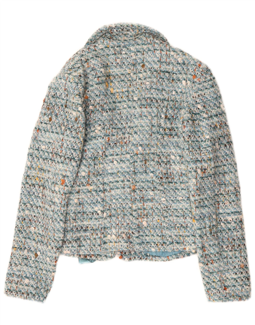 Женский пиджак с завязкой спереди Luisa Spagnoli IT 40, маленький синий в крапинку