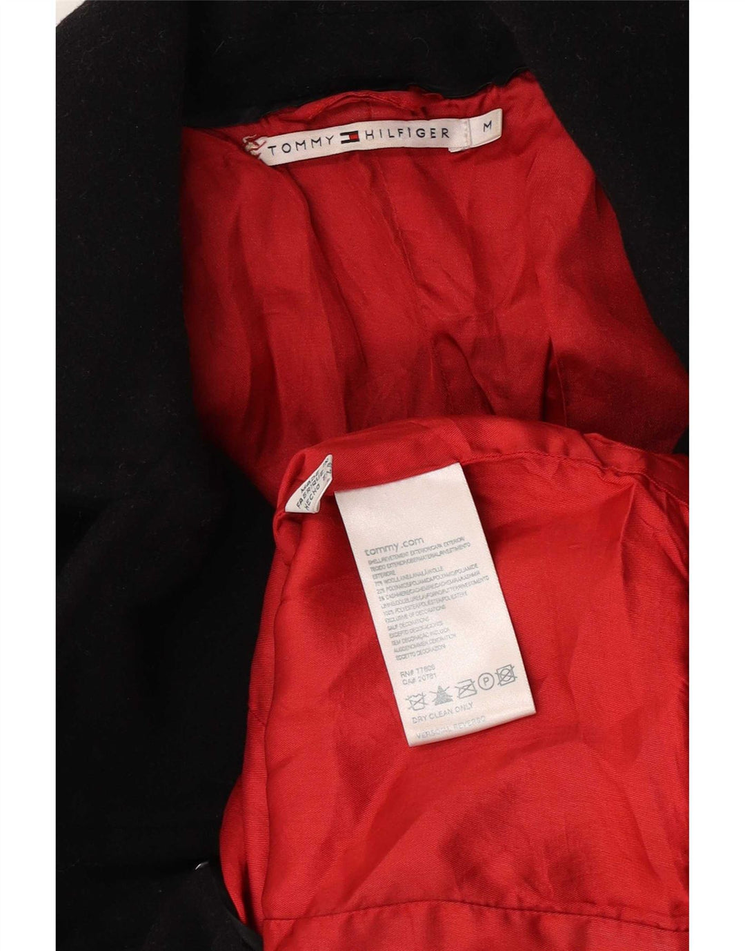 Женское полупальто Tommy Hilfiger UK 12, средний черный, шерсть