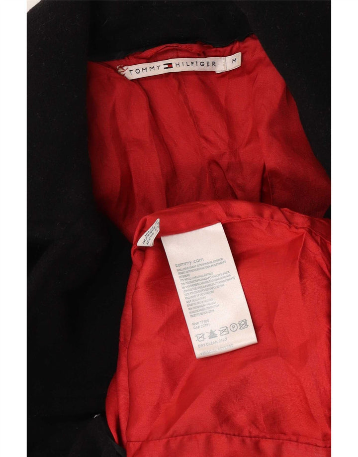 Женское полупальто Tommy Hilfiger UK 12, средний черный, шерсть