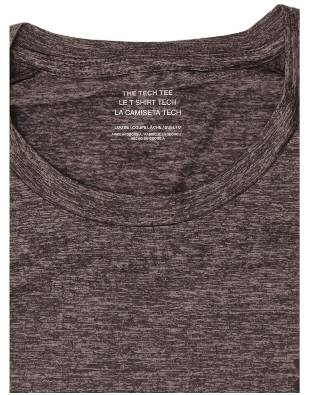 Мужская футболка Under Armour Top 2XL, серый полиэстер с крапинками