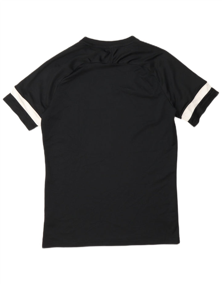 Мужская футболка Nike Dri Fit, средний черный полиэстер с цветными блоками