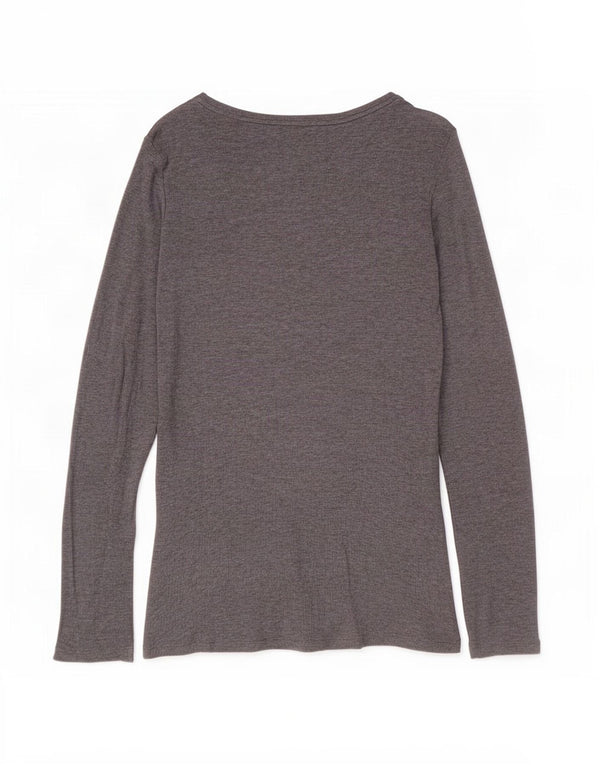 Женский топ Massimo Dutti с длинным рукавом UK 10, маленький серый