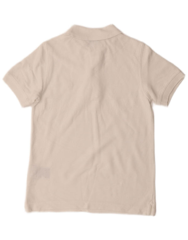 Рубашка-поло Benetton для мальчиков 7-8 лет, средний размер, белый хлопок, хлопок