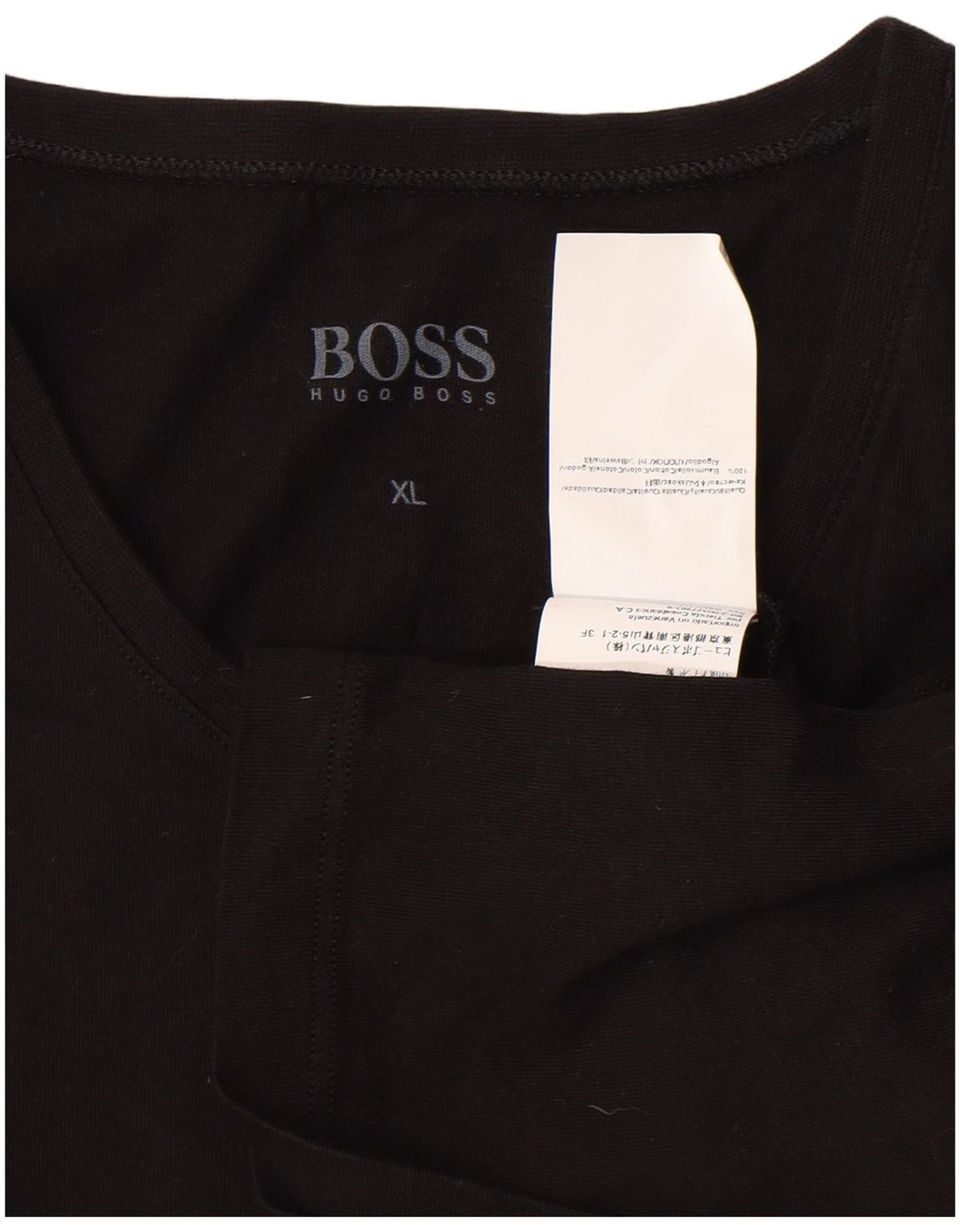 Мужская футболка HUGO BOSS Top XL, черный хлопок