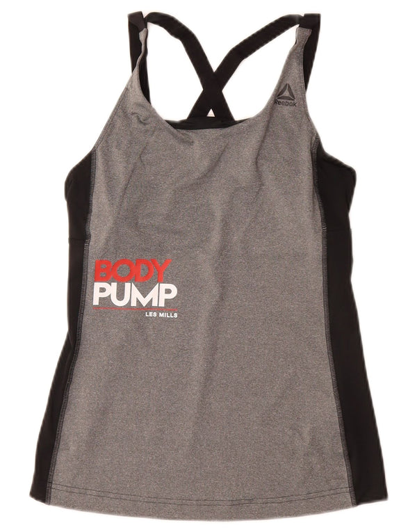 Женский жилет с рисунком REEBOK Les Mills UK 4/6 XS, серый цветной блок