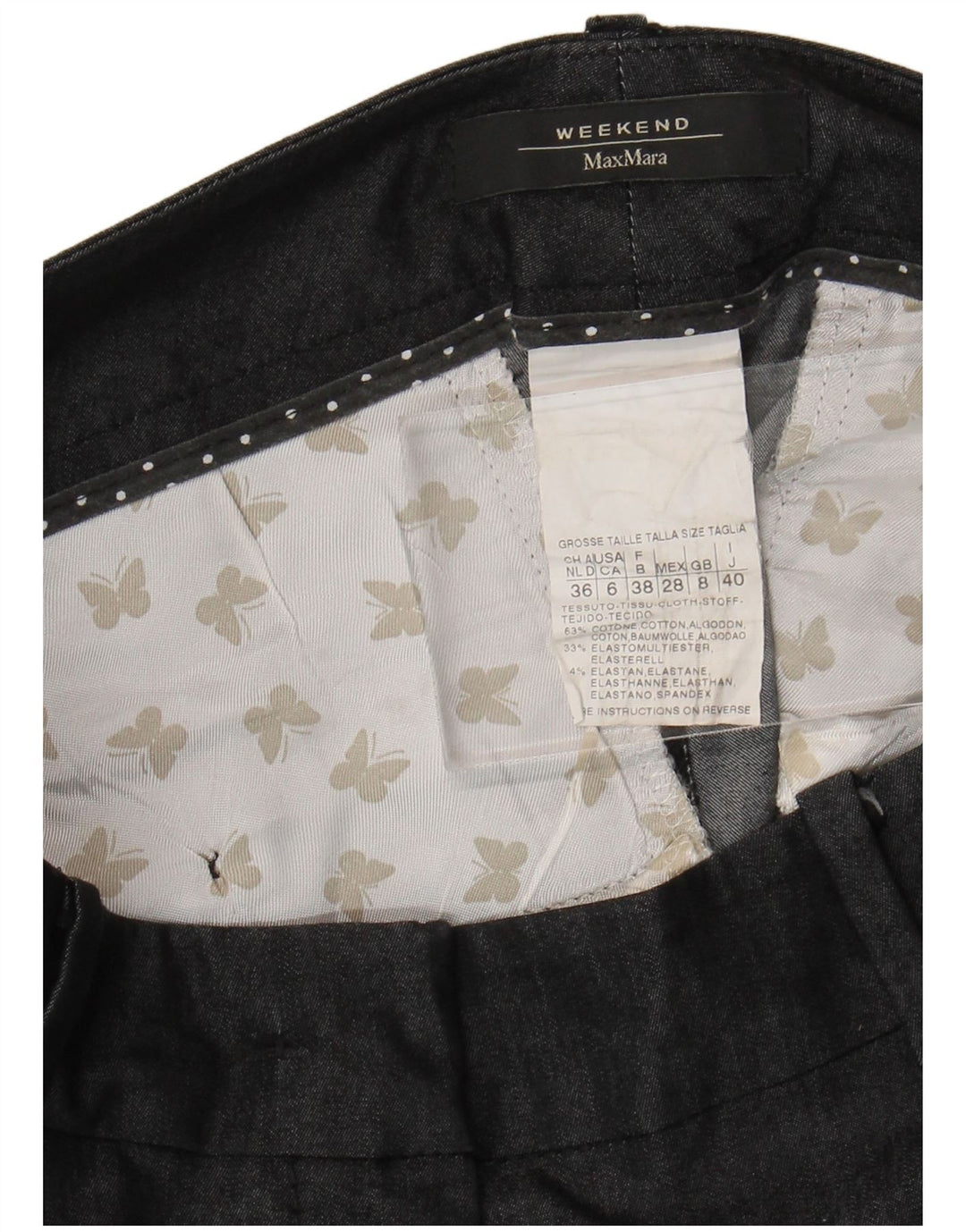 Max Mara Женские прямые повседневные брюки Weekend UK 8 Small W28 L28 Серые