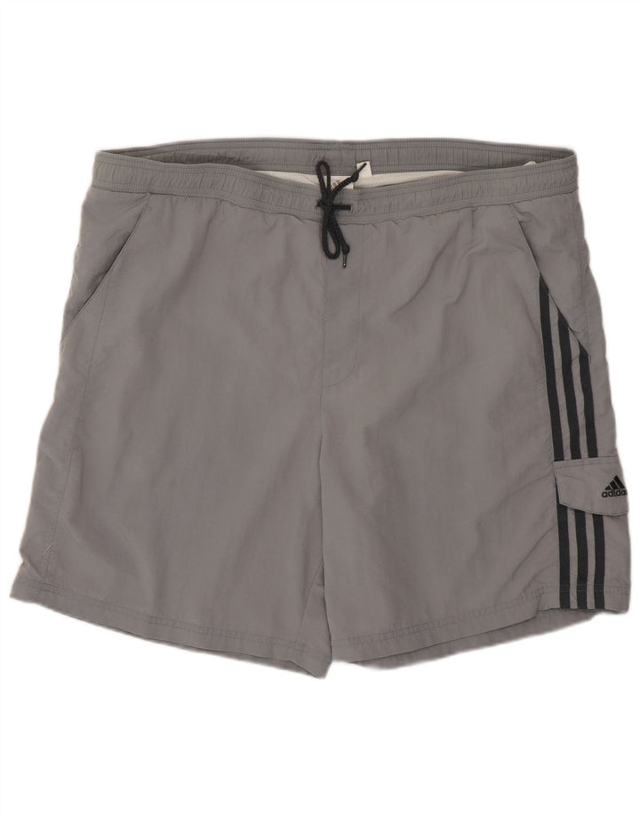 Мужские шорты для плавания Adidas, большие серые, полиамид