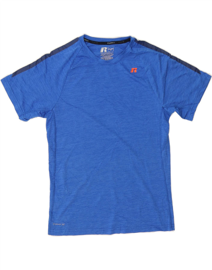 RUSSELL ATHLETIC Boys T-Shirt Top 15-16 Years 2XL Blue Polyester Vintage Russell Athletic and Second-Hand Russell Athletic from Messina Hembry 