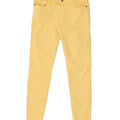 MASSIMO DUTTI Womens Skinny Casual Trousers US 6 Medium W28 L29  Yellow | Vintage Massimo Dutti | Thrift | Second-Hand Massimo Dutti | Used Clothing | Messina Hembry 