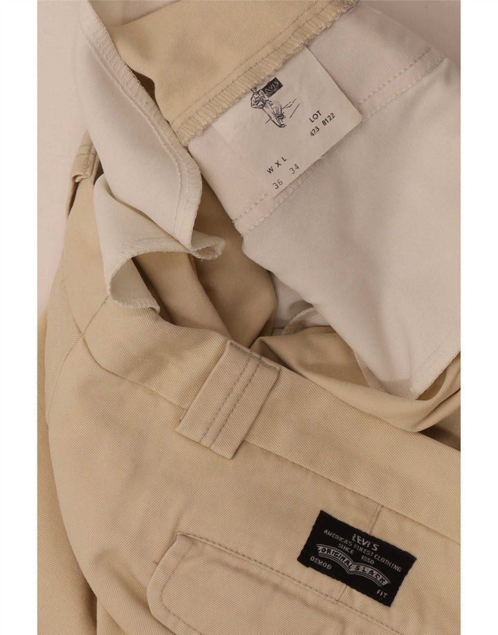 Мужские брюки-чиносы Levi's Regular W36 L30, бежевый хлопок
