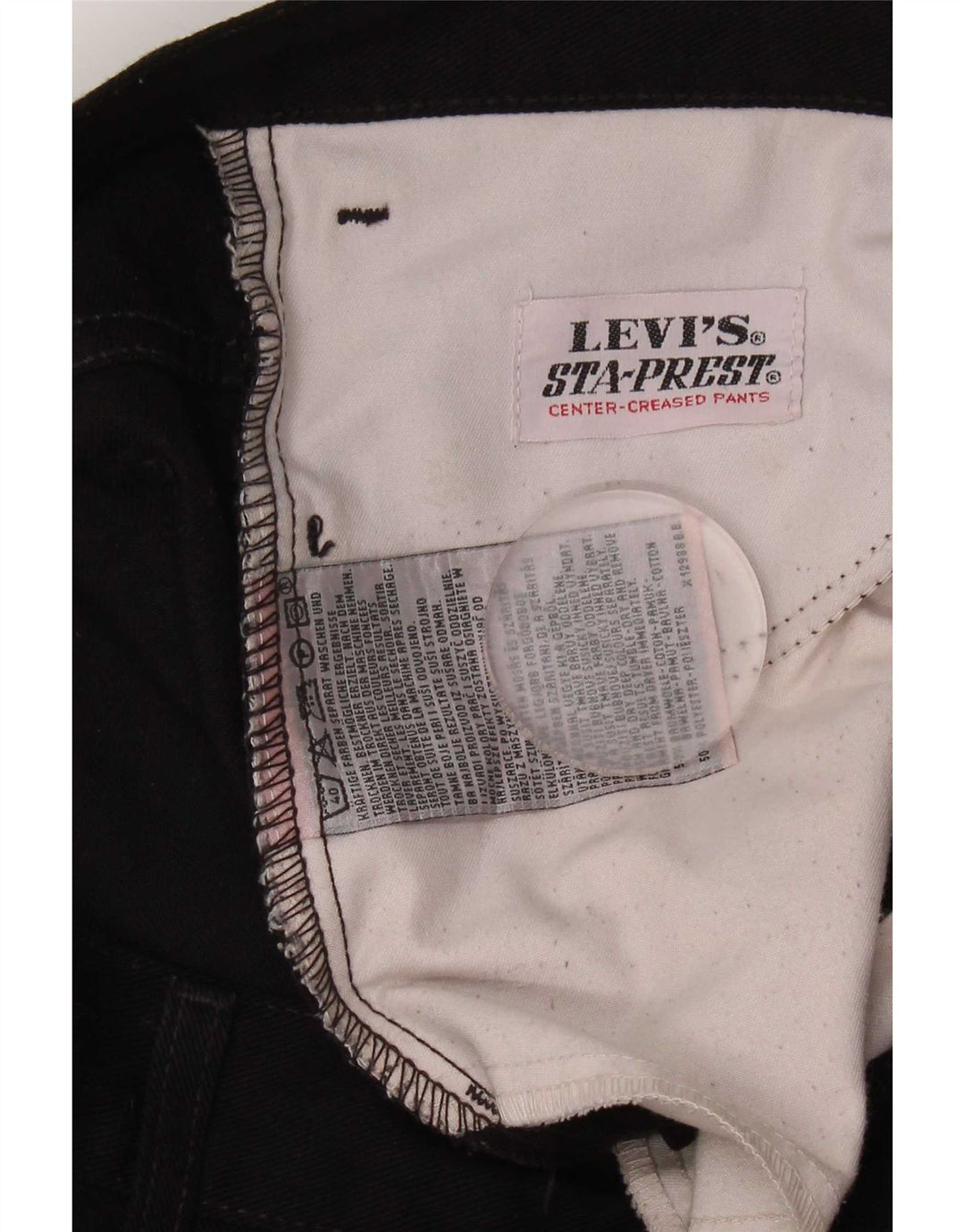 Мужские прямые джинсы Levi's W33 L29, черный хлопок