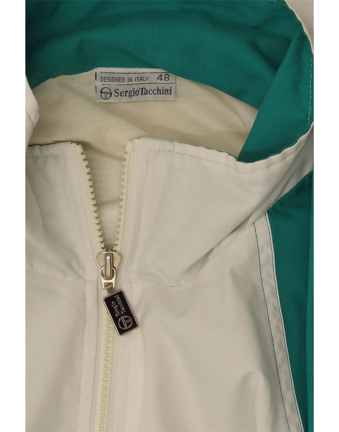 Мужской спортивный костюм Sergio Tacchini IT 48, маленький зеленый с цветными блоками