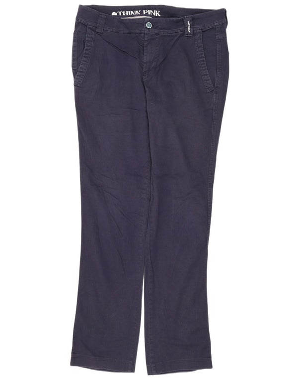 THINK PINK Мужские прямые брюки-чиносы, большие W34 L33, темно-синие, хлопковые